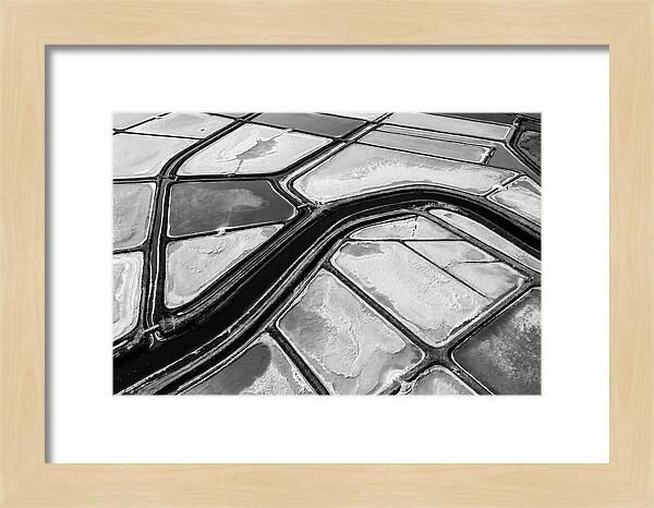 Abstract Aerial Patterns Of Salt Ponds
