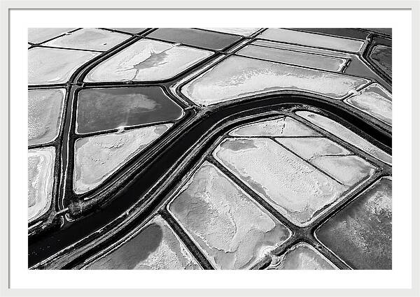 Abstract Aerial Patterns Of Salt Ponds