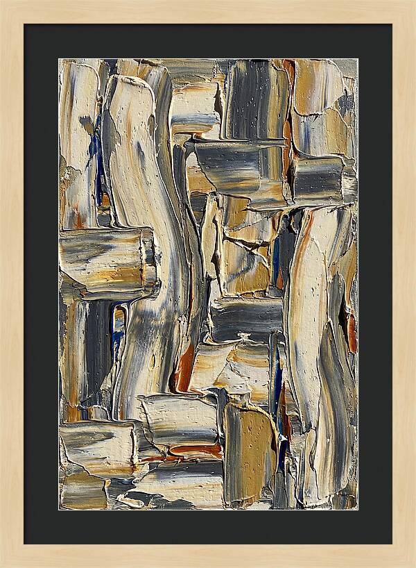 Abstract Contemporary Palette Knife Composition