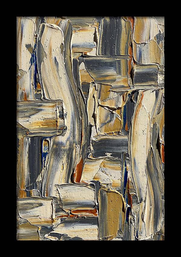 Abstract Contemporary Palette Knife Composition