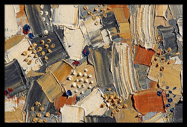 Abstract Dots In Palette Knife Style