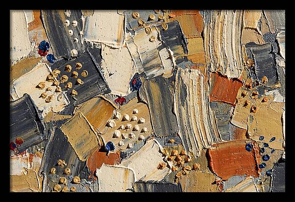Abstract Dots In Palette Knife Style