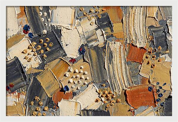 Abstract Dots In Palette Knife Style