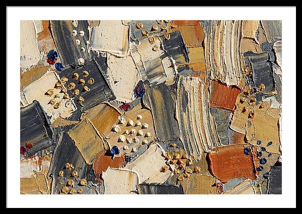 Abstract Dots In Palette Knife Style