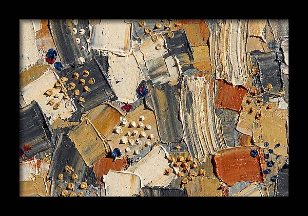 Abstract Dots In Palette Knife Style