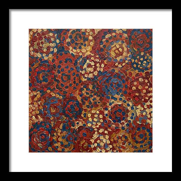 Abstract Dots In Warm Tones
