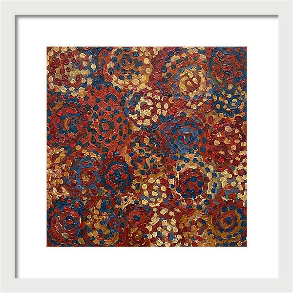 Abstract Dots In Warm Tones