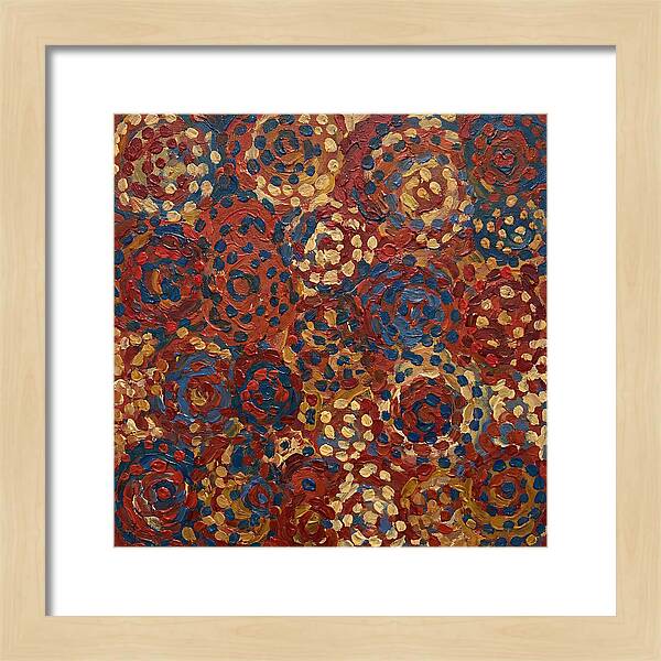 Abstract Dots In Warm Tones