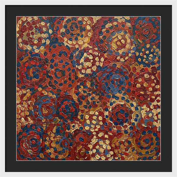 Abstract Dots In Warm Tones