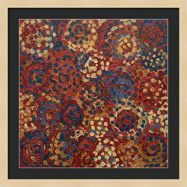 Abstract Dots In Warm Tones