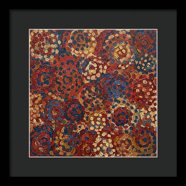 Abstract Dots In Warm Tones