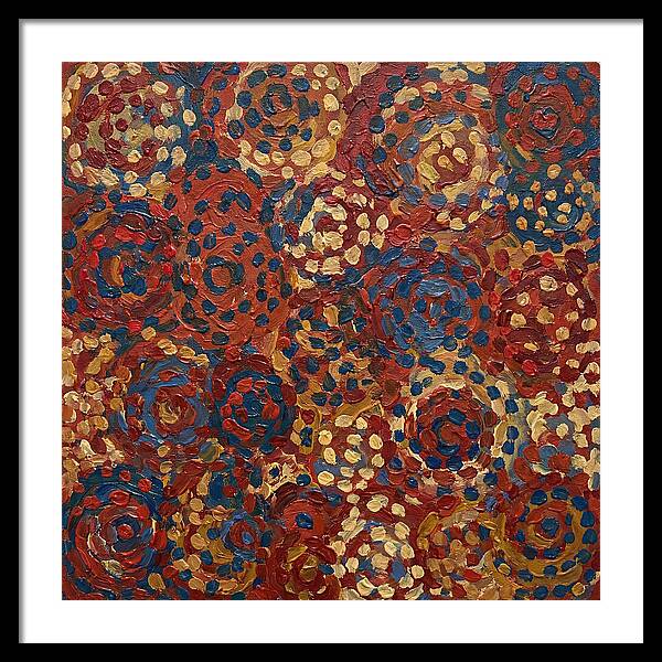 Abstract Dots In Warm Tones