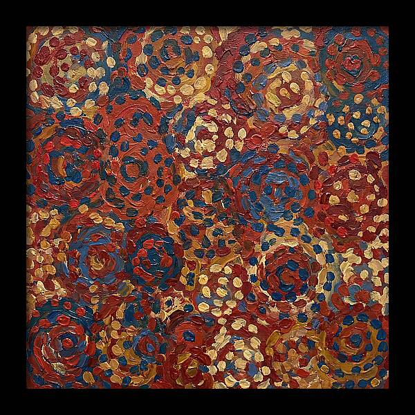 Abstract Dots In Warm Tones