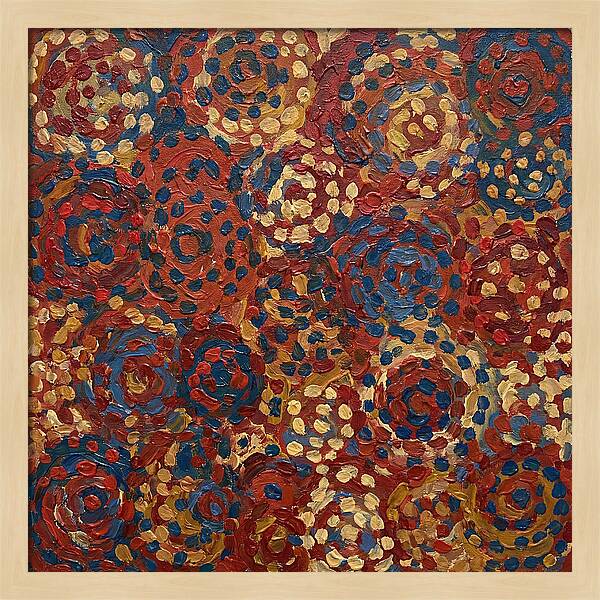 Abstract Dots In Warm Tones