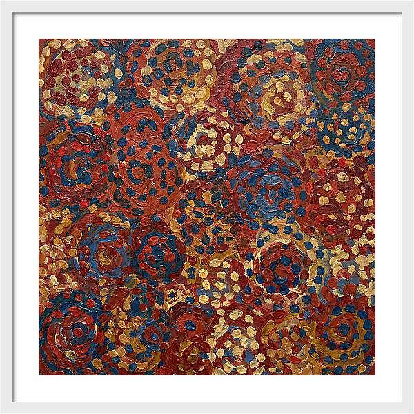 Abstract Dots In Warm Tones
