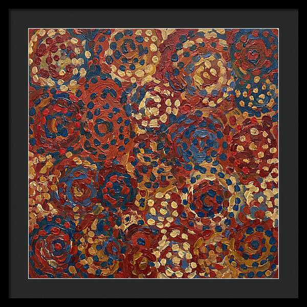 Abstract Dots In Warm Tones