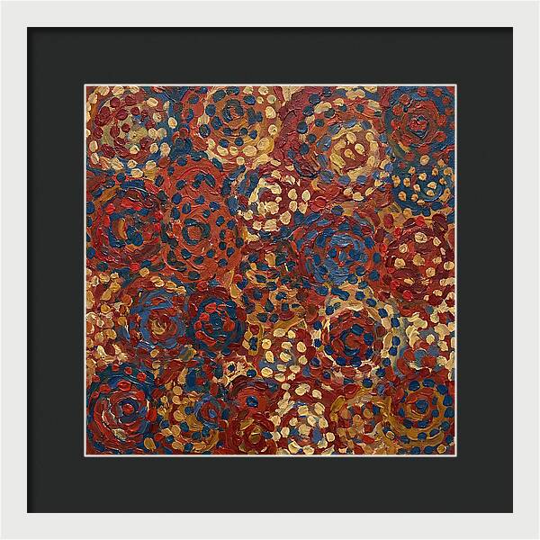 Abstract Dots In Warm Tones