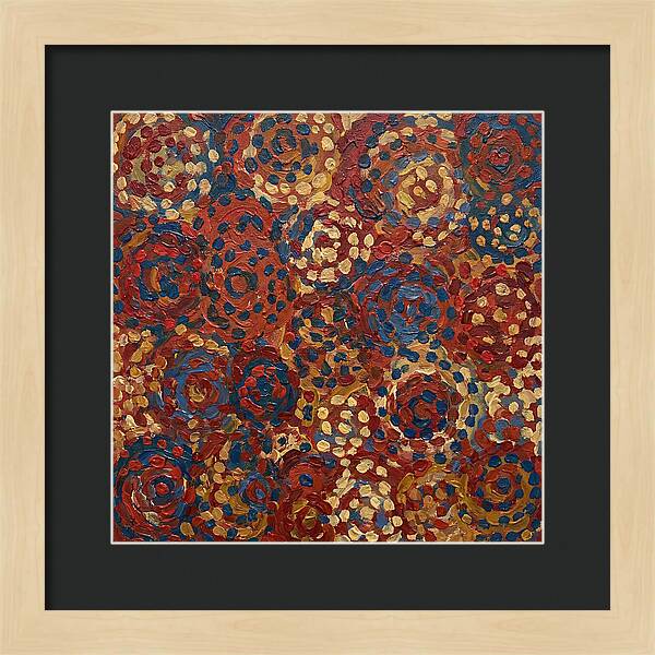 Abstract Dots In Warm Tones