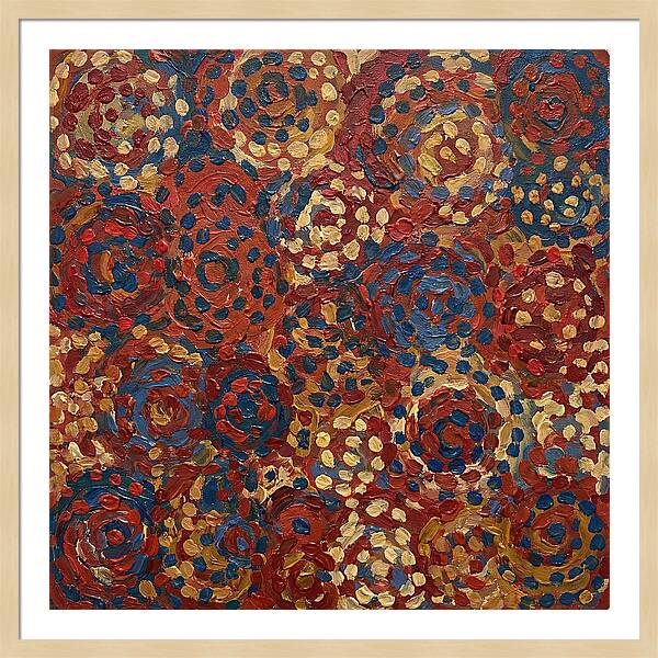 Abstract Dots In Warm Tones
