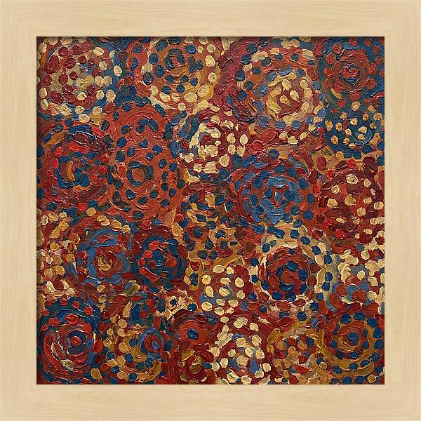 Abstract Dots In Warm Tones
