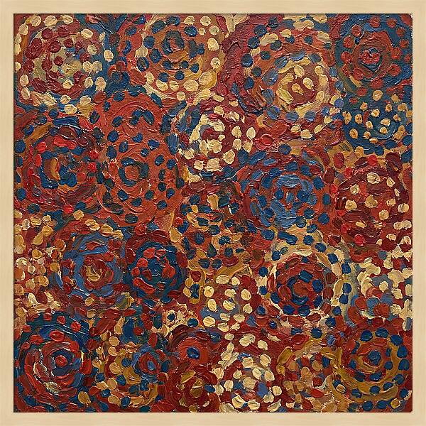 Abstract Dots In Warm Tones