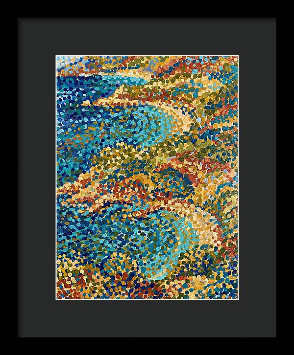 Abstract Dots Over Mediterranean Waves