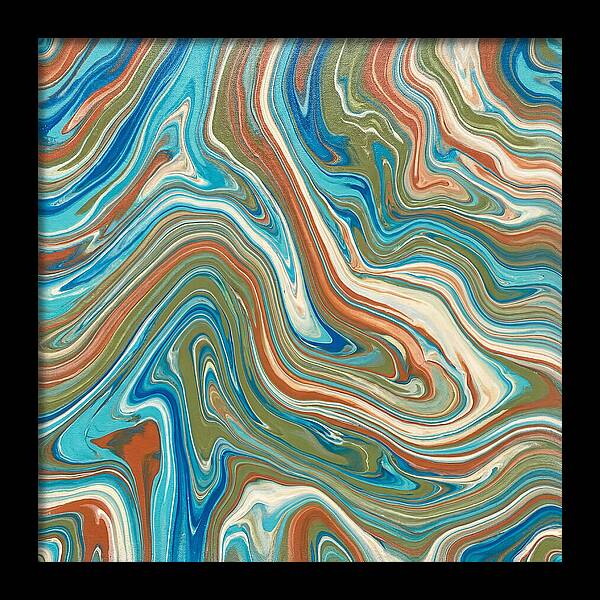 Abstract Flow In Mediterranean Tones