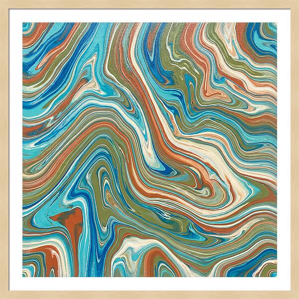 Abstract Flow In Mediterranean Tones