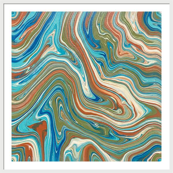 Abstract Flow In Mediterranean Tones