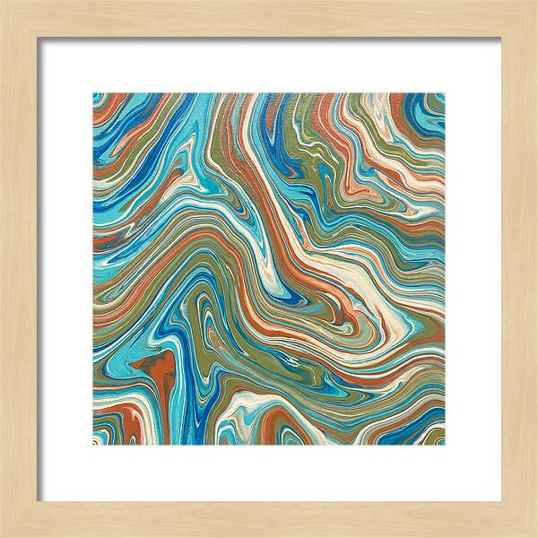 Abstract Flow In Mediterranean Tones