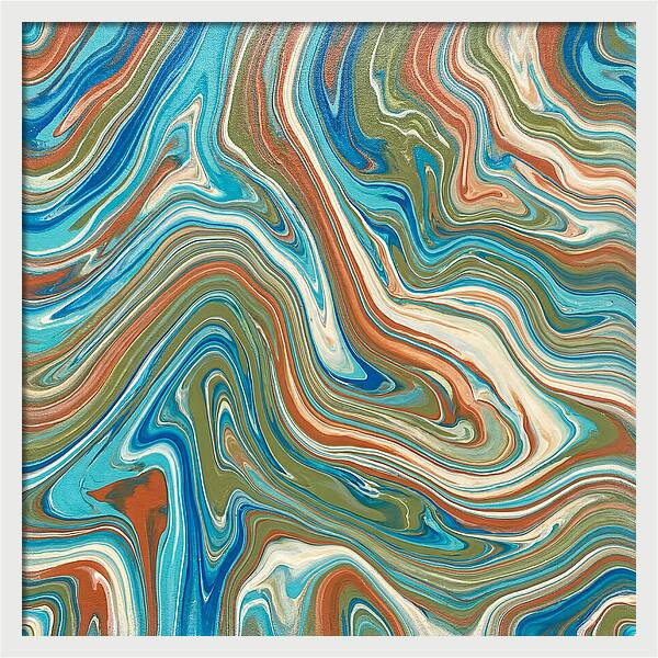 Abstract Flow In Mediterranean Tones