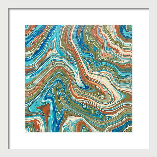 Abstract Flow In Mediterranean Tones