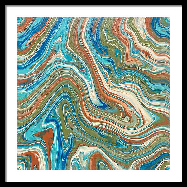 Abstract Flow In Mediterranean Tones