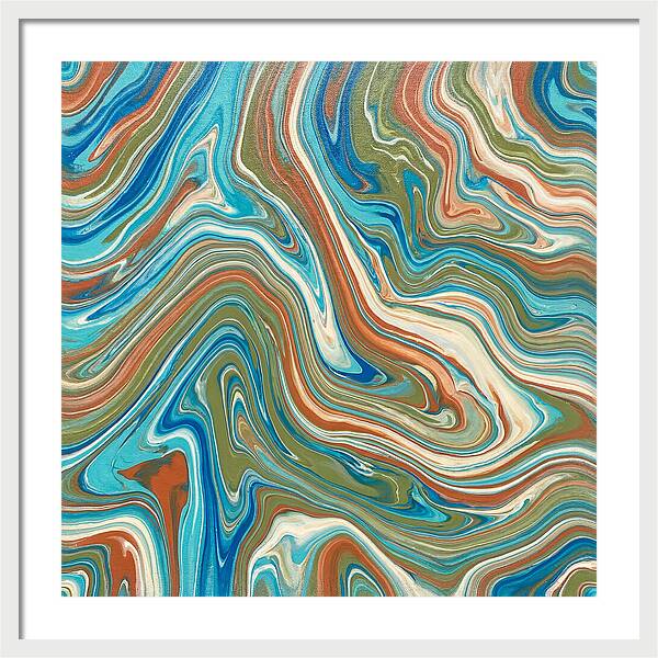 Abstract Flow In Mediterranean Tones