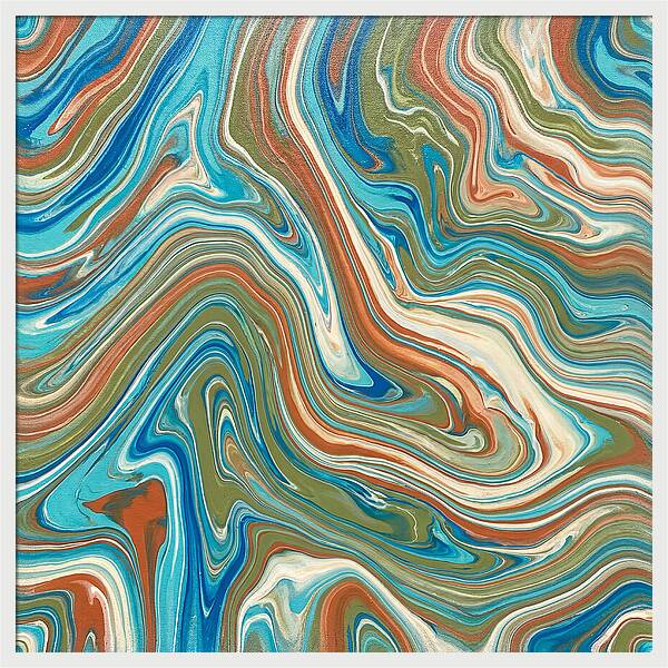 Abstract Flow In Mediterranean Tones