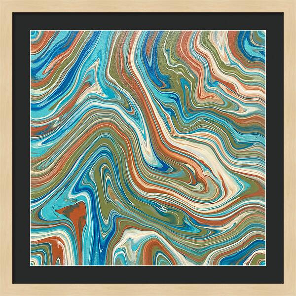 Abstract Flow In Mediterranean Tones