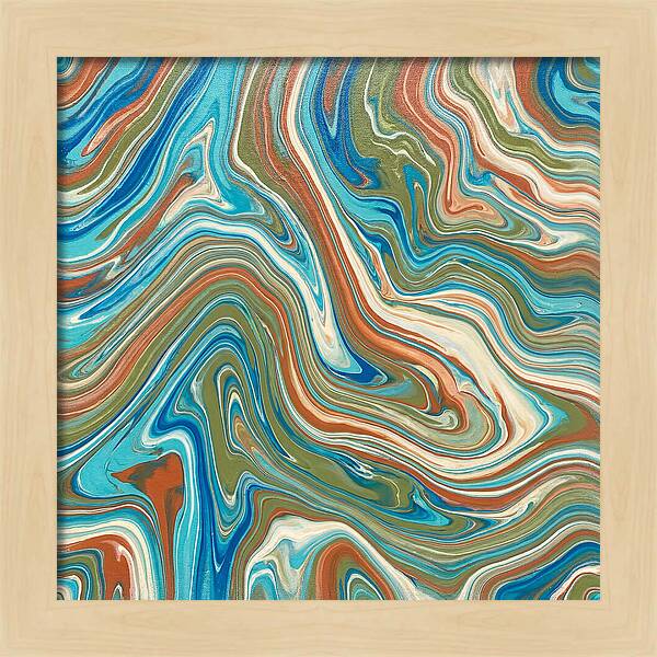 Abstract Flow In Mediterranean Tones