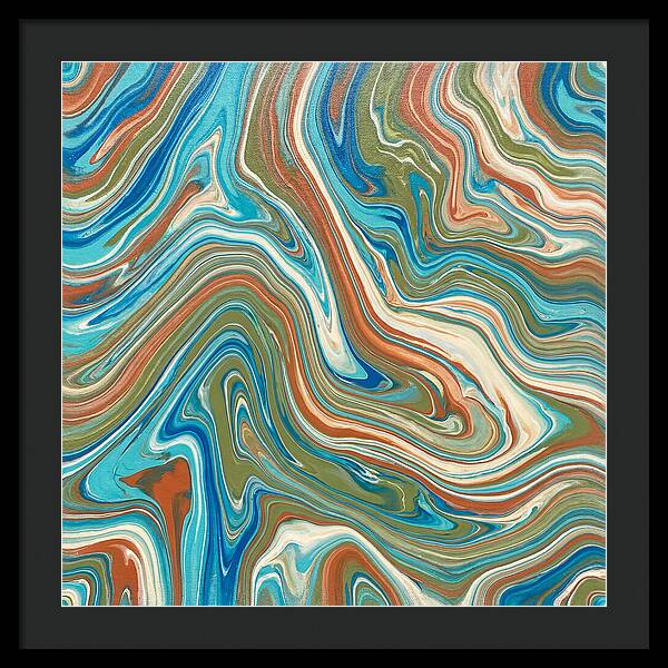 Abstract Flow In Mediterranean Tones