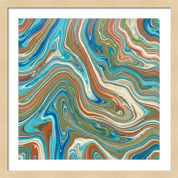 Abstract Flow In Mediterranean Tones