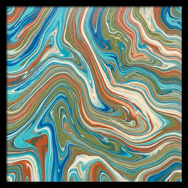 Abstract Flow In Mediterranean Tones