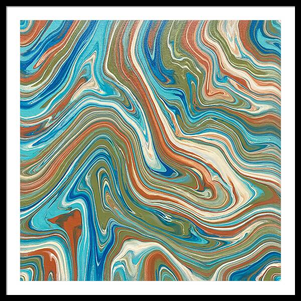 Abstract Flow In Mediterranean Tones