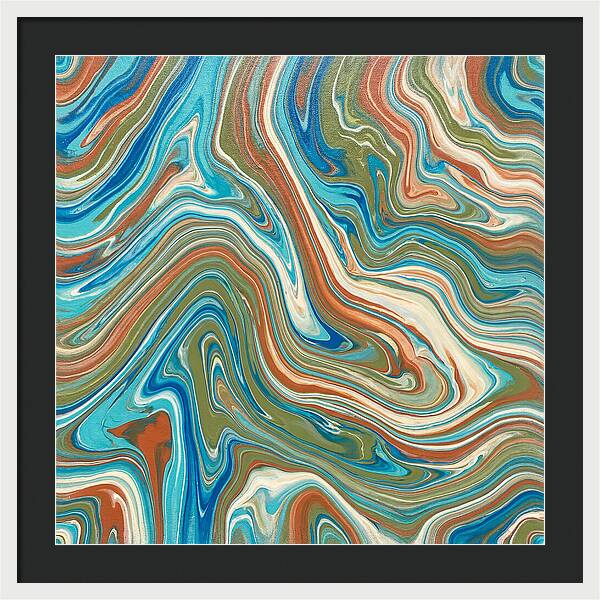 Abstract Flow In Mediterranean Tones