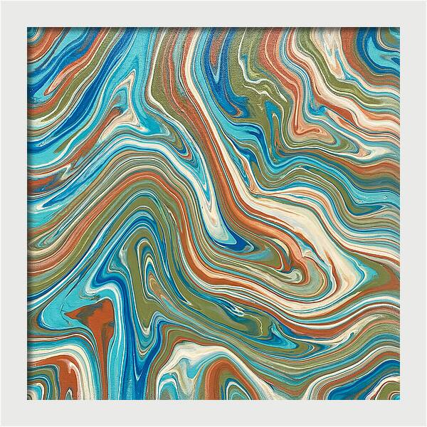 Abstract Flow In Mediterranean Tones