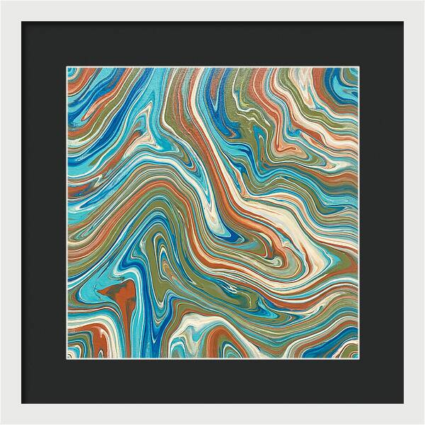 Abstract Flow In Mediterranean Tones