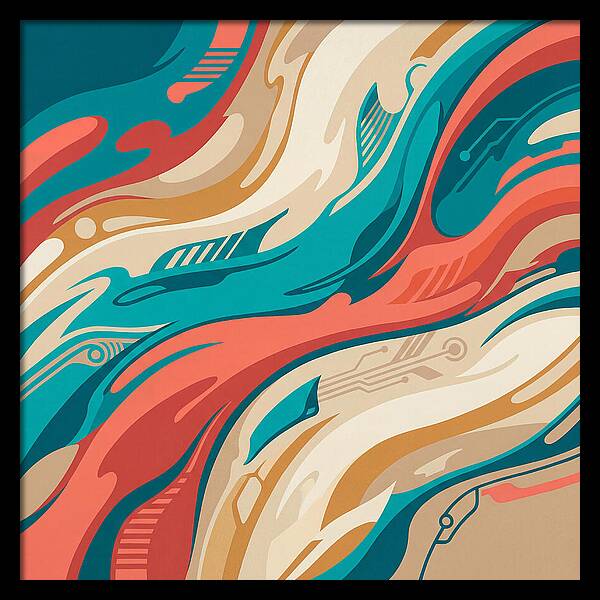 Abstract Flowing Colors
