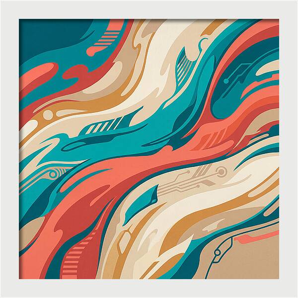 Abstract Flowing Colors