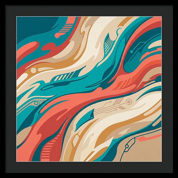 Abstract Flowing Colors