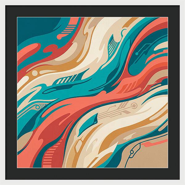 Abstract Flowing Colors