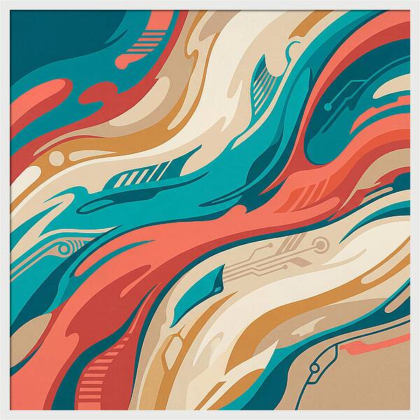 Abstract Flowing Colors