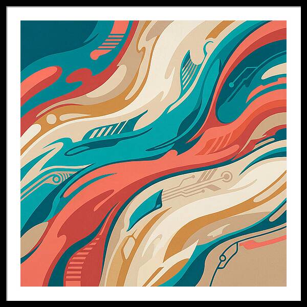 Abstract Flowing Colors